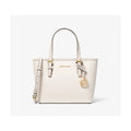 Light Cream Saffiano Leather Crossbody Tote Bag S307215