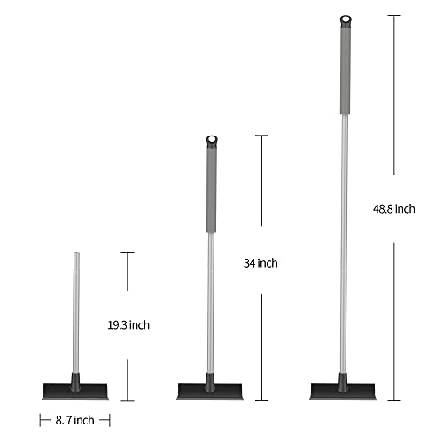 Unflagged Bristle Silicone Blade Broom U339