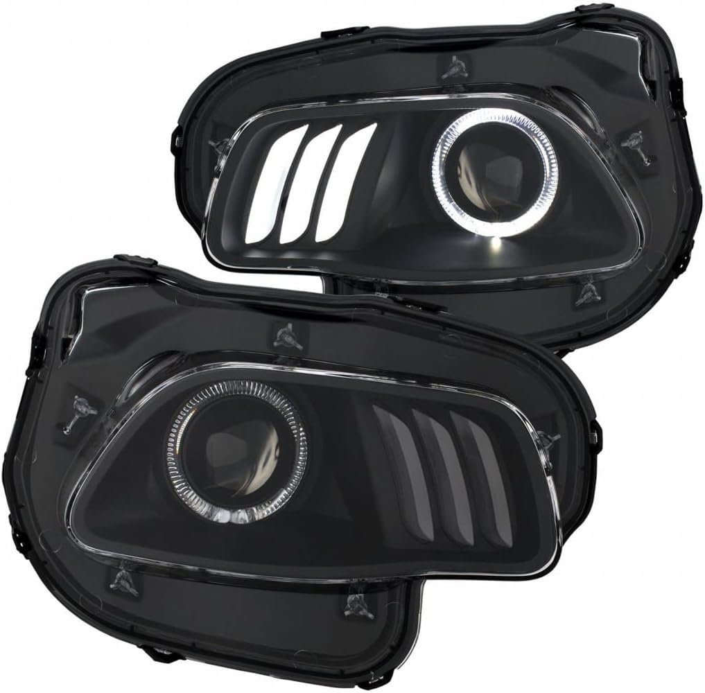 Projector Headlights Black T956