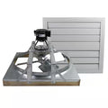 White Galvanized Steel Whole House Fan M6374