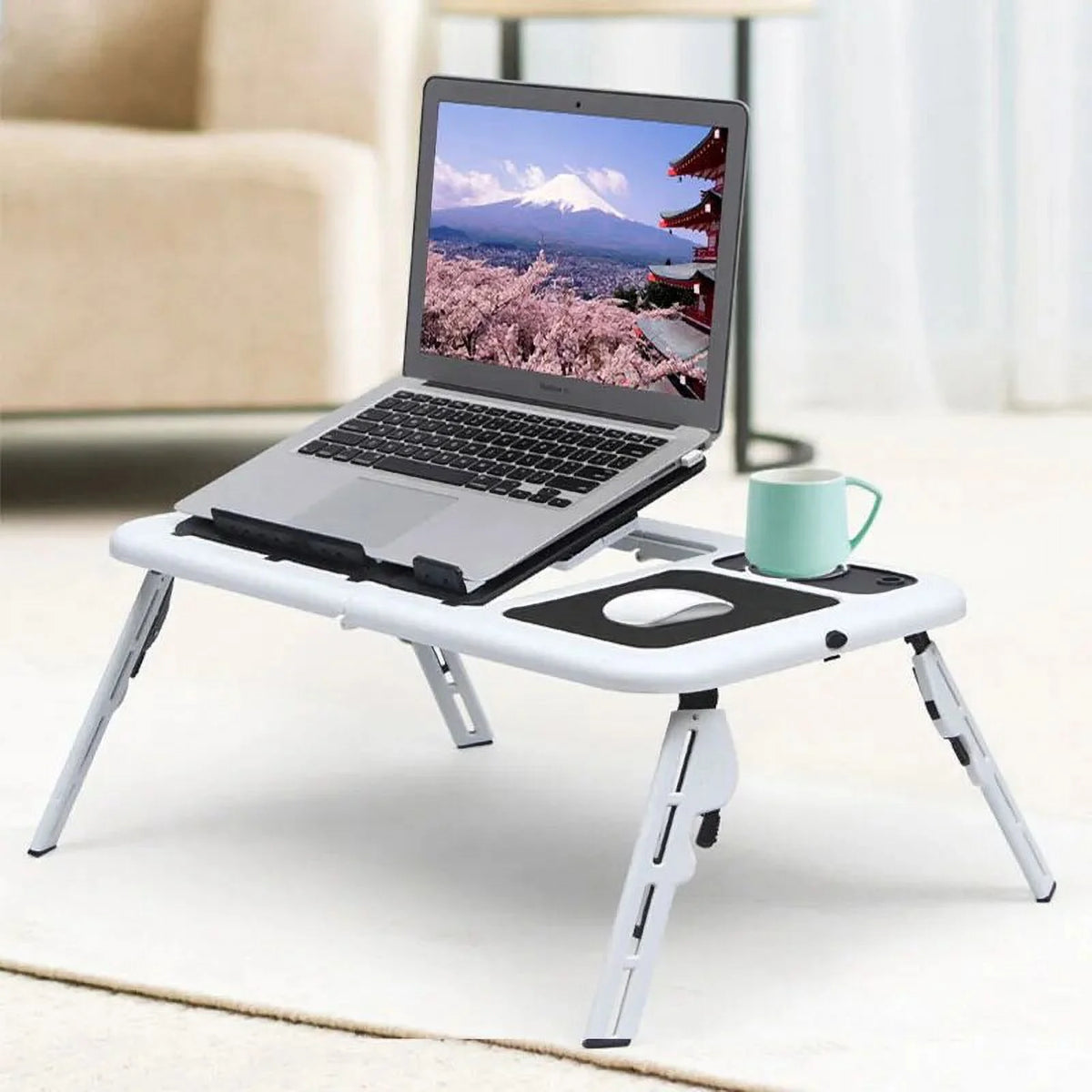 Lightweight Portable Foldable Laptop Bed Tray Table Q690157
