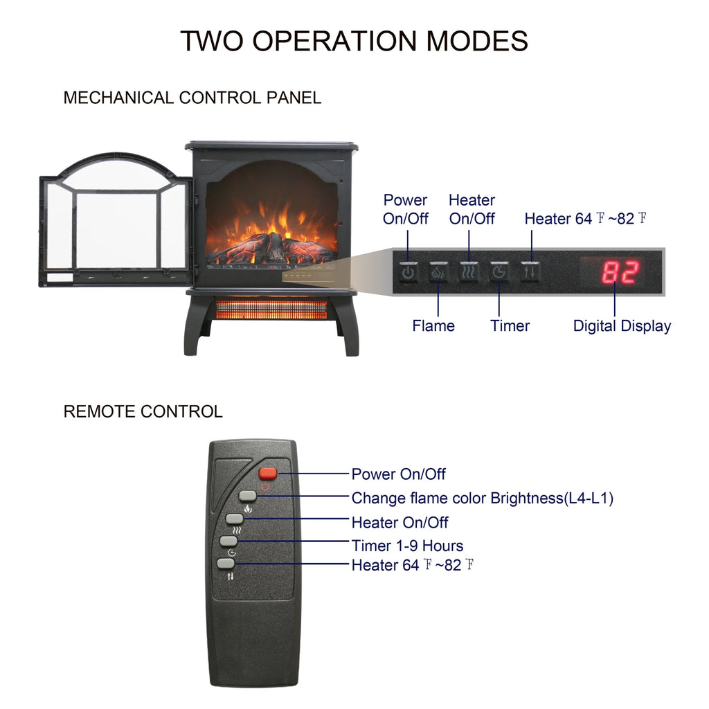 18 inch 3D Infrared Electric Stove with Remote Control Z752131