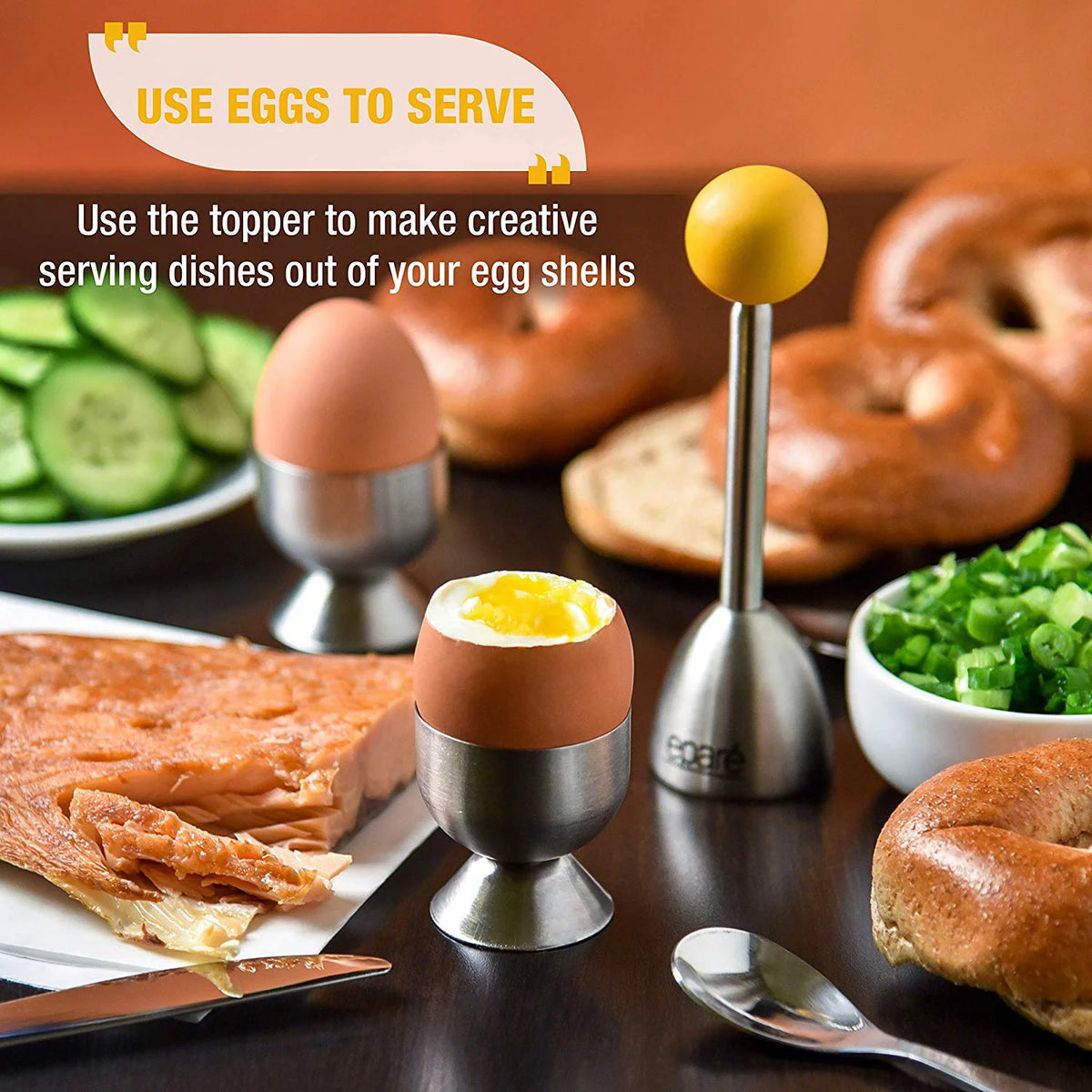 Soft Boiled Egg Tool Set with Egg Cups L2308