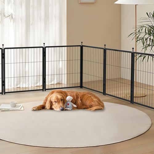 24 inch 12 Panels Heavy-Duty Metal Dog Playpen J905952
