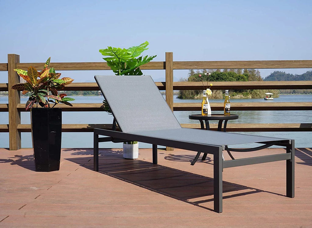 Aluminum Adjustable Chaise Lounge L192