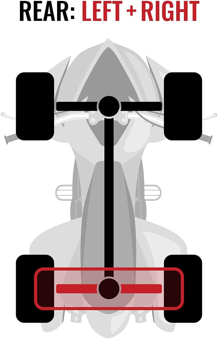 Rear Left Right Axles XT Pair for Yamaha 700 Rhino 4X4 X5885