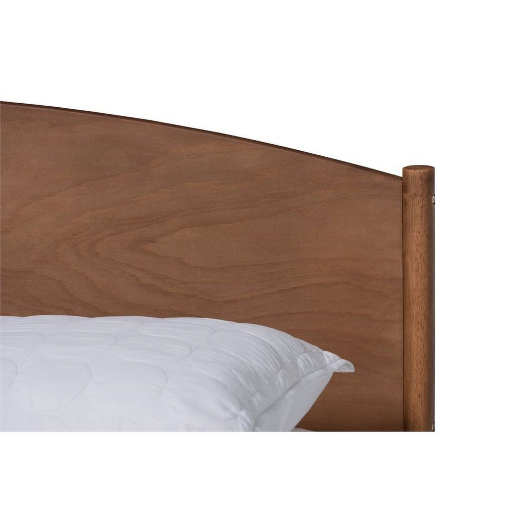 Full Size Ash Brown Wood Platform Bed Z5356