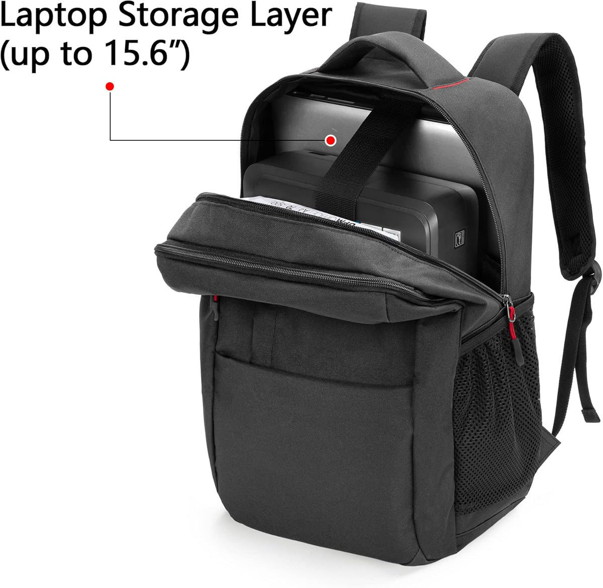 Portable Printer Carrying Case with Laptop Layer X7017