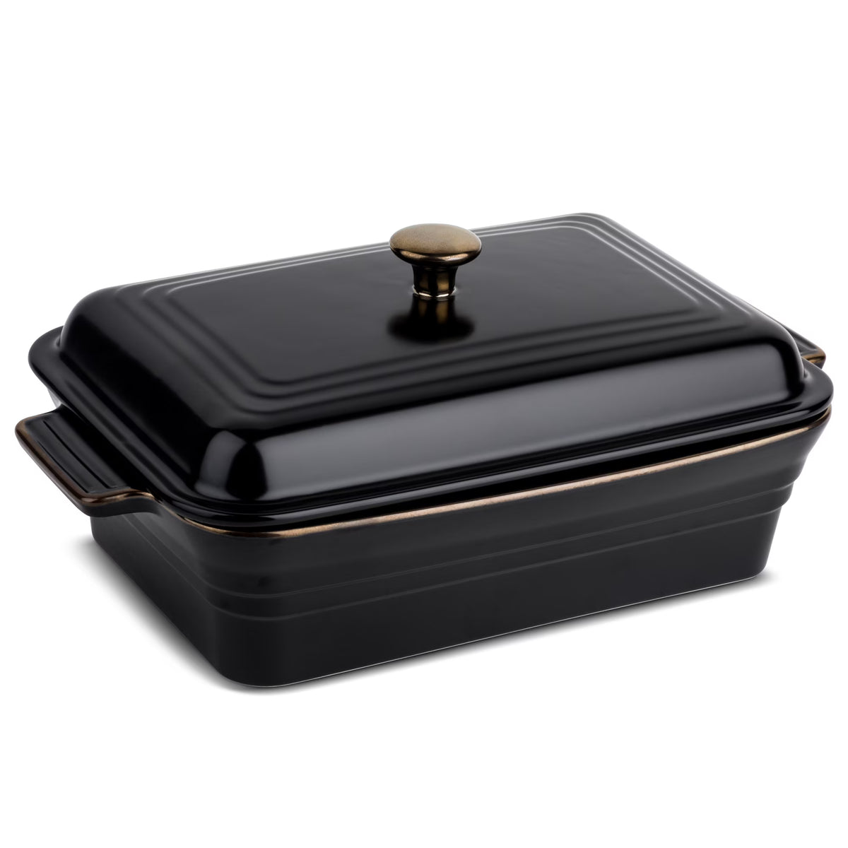 Onyx Stoneware Covered Baking Dish W58541