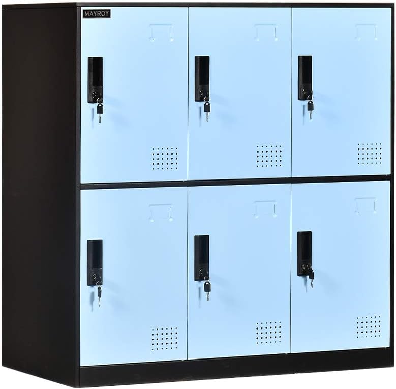 6 Door Metal Storage Locker with Lock G70832
