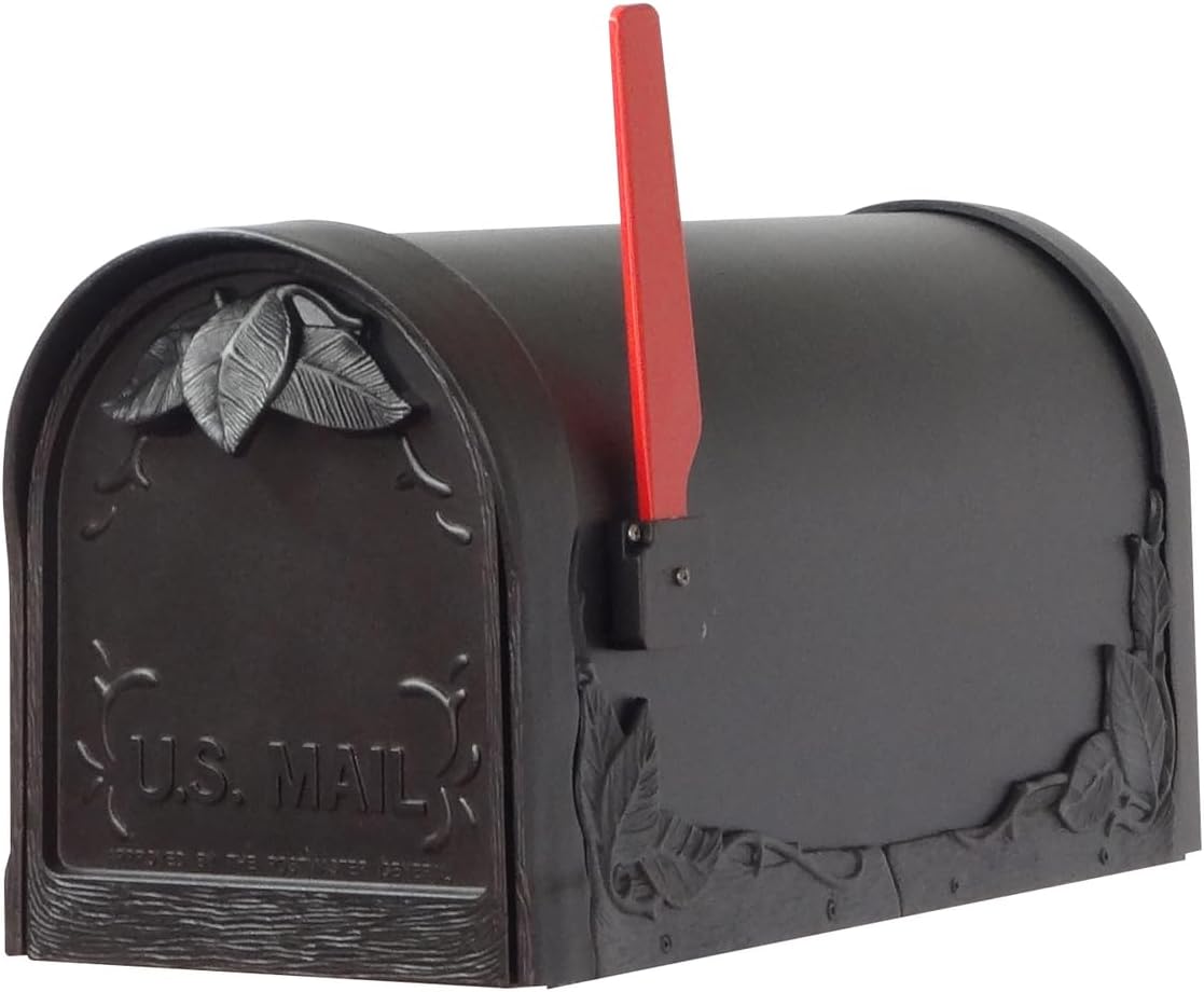 Floral Mailbox with Locking Insert and Mailbox Post E981