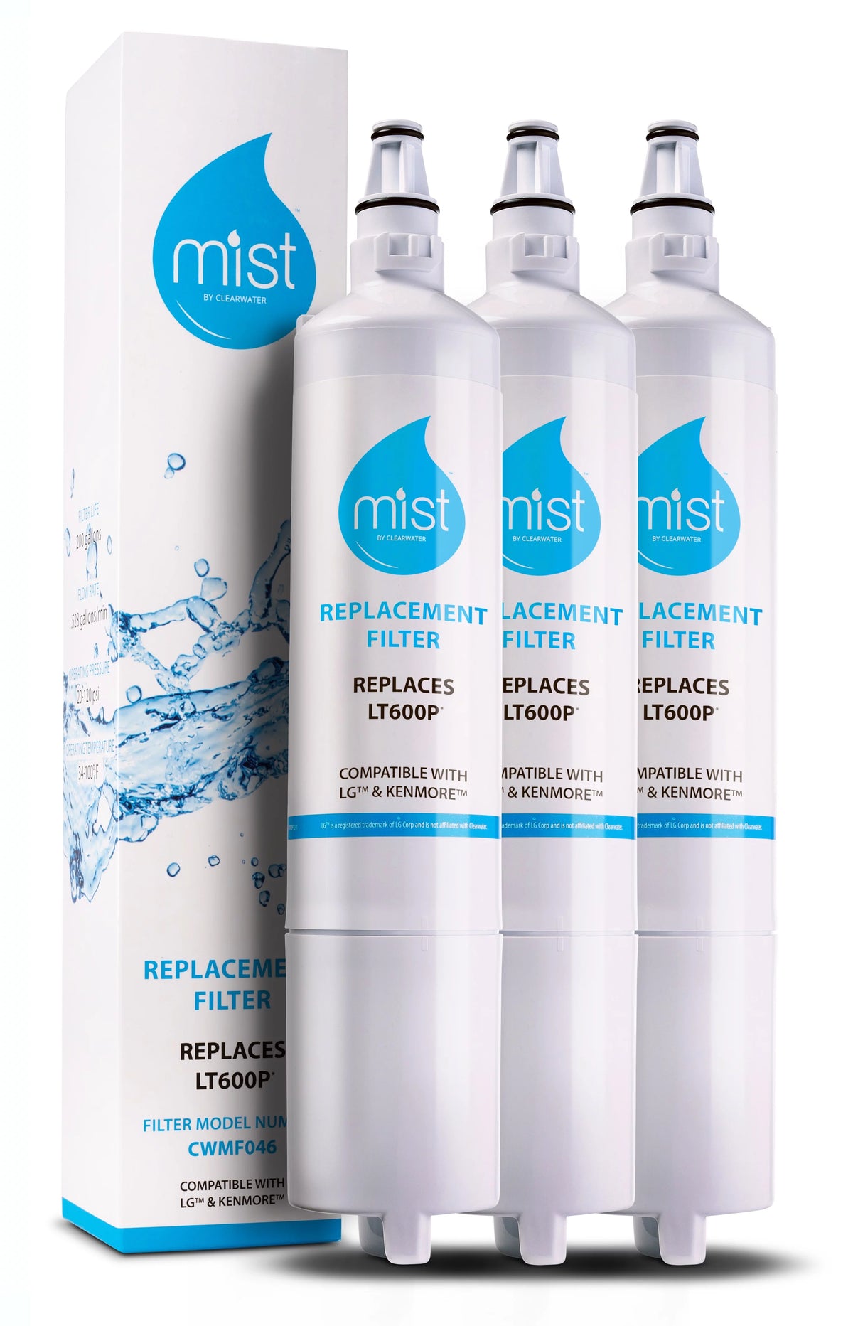 Refrigerator Water Filter Replacement 3 Pack Z5407