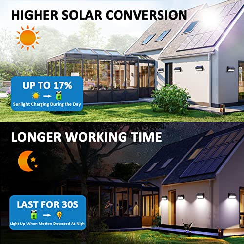 Solar Lights Outdoor Waterproof 100 LED Wireless Motion Sensor Lights 4PACK Y12844