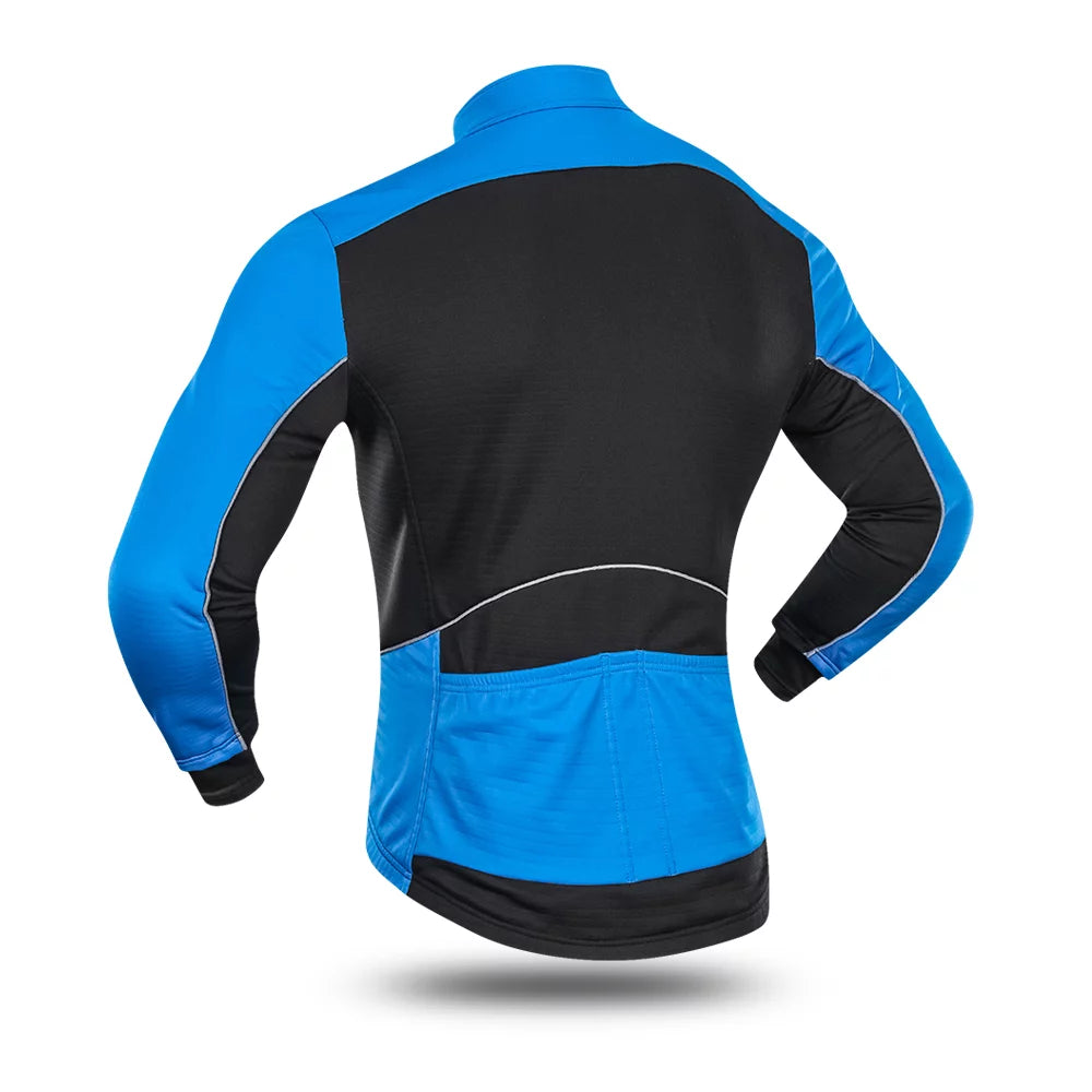 Men's Windproof Cycling Jacket Thermal Polar Fleece A35949