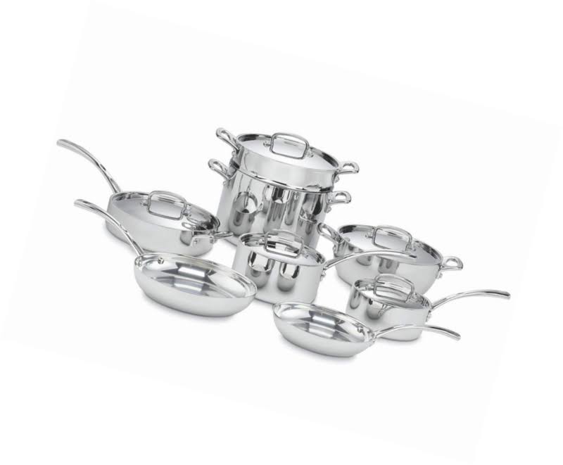 13-Piece Tri-Ply Stainless Cookware Set T149