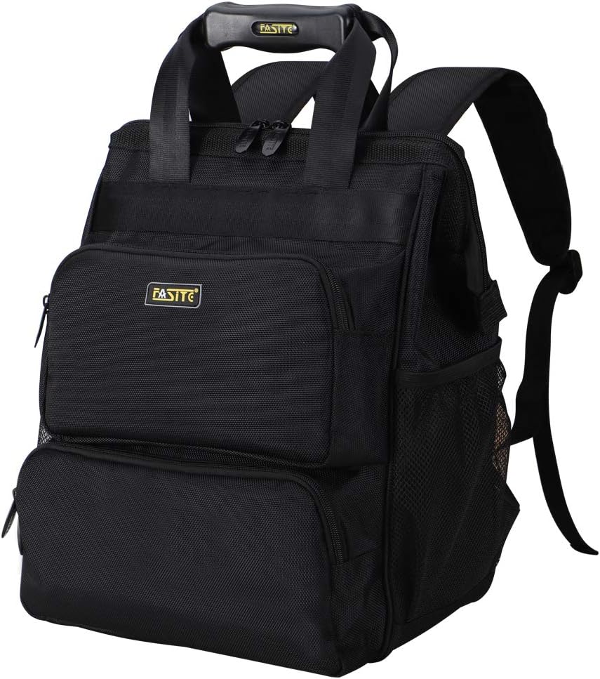 Black Heavy Duty Tool Bag Backpack Q902919