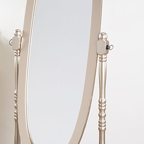 Cherry Finish Wood Cheval Mirror P225