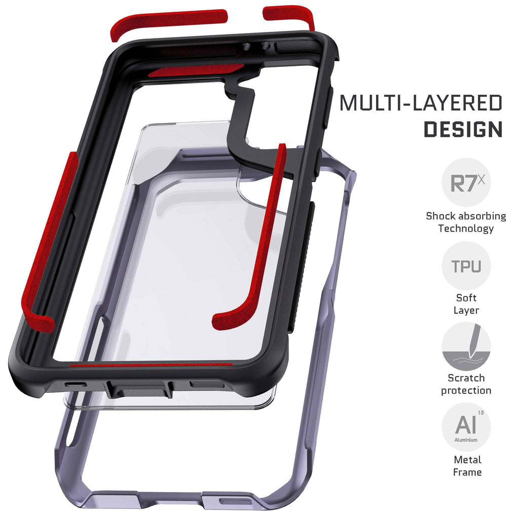 Violet Clear Metal Case C22228
