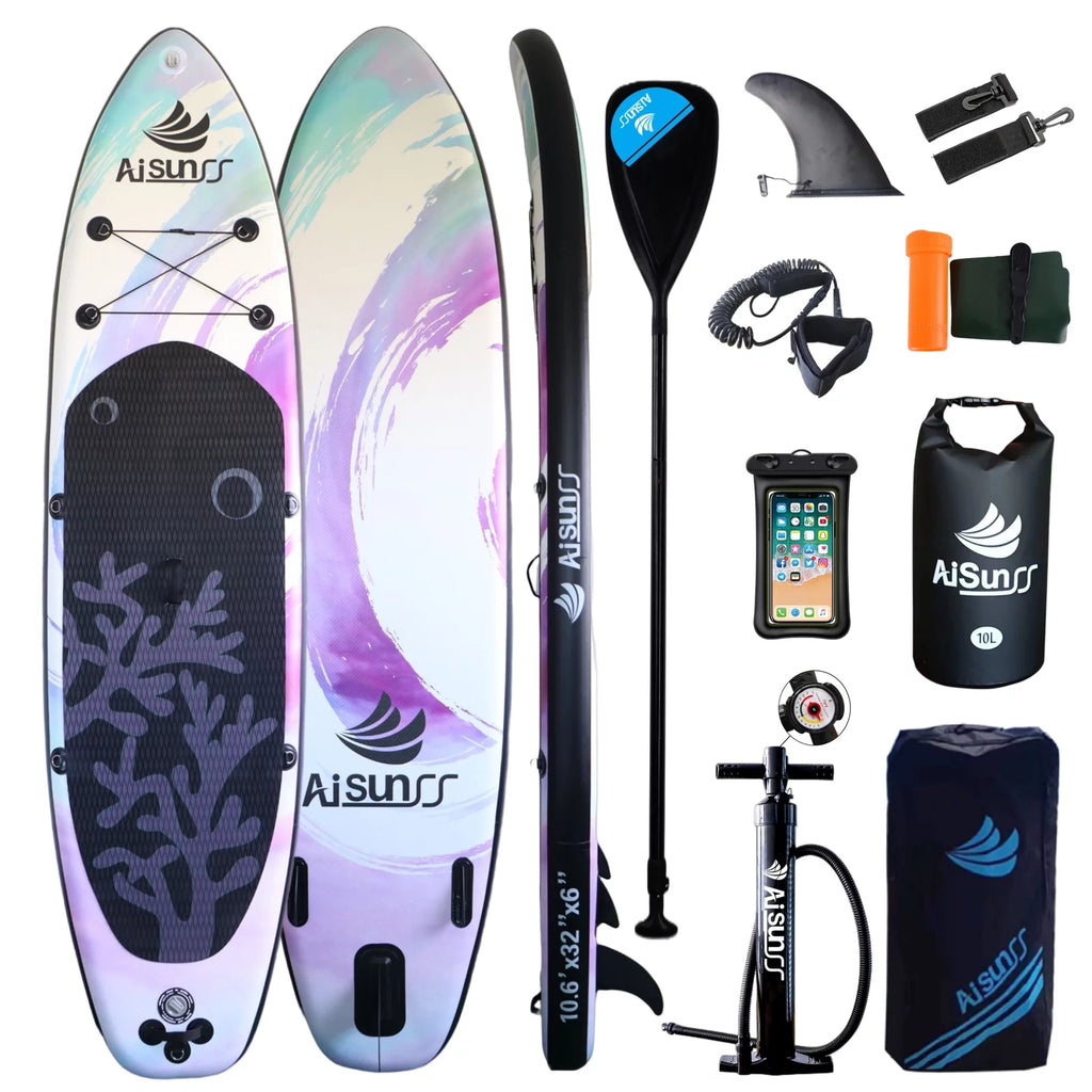 Inflatable Stand up Paddle Board 11ft Purple K889093