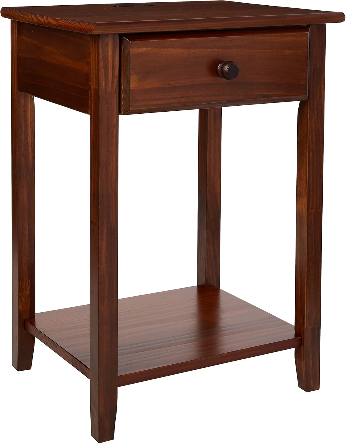 Espresso Nightstand with USB Ports M584473
