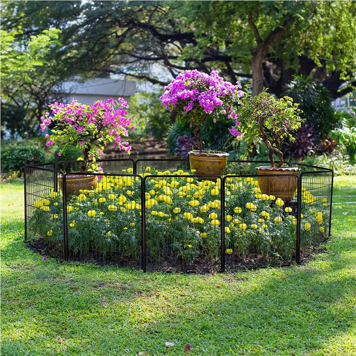 Decorative Rustproof Folding Garden Fence 40in x 21ft S946