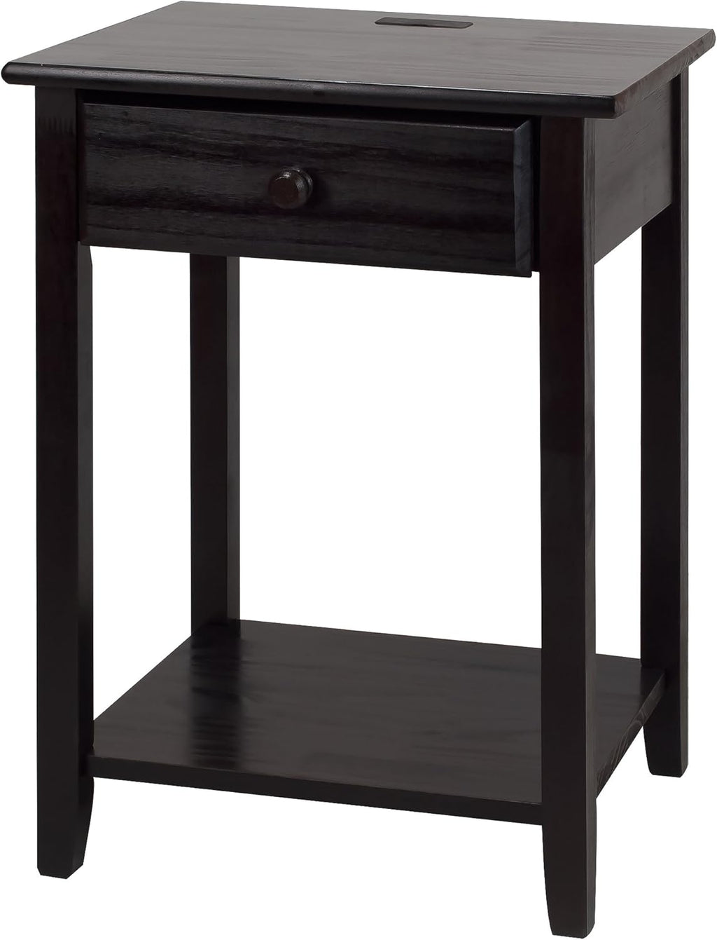Espresso Nightstand with USB Ports M584473