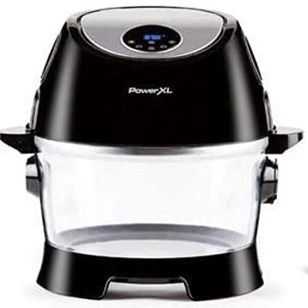 Black 10-Quart Air Fryer with Glass Bowl P728