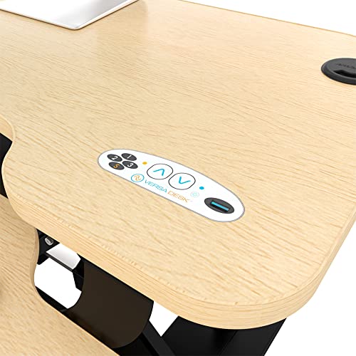 48 Inch Electric Height Adjustable Standing Desk Converter with Keyboard Tray K218467