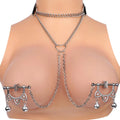 Leather Collar with Nipple Clamps X69699