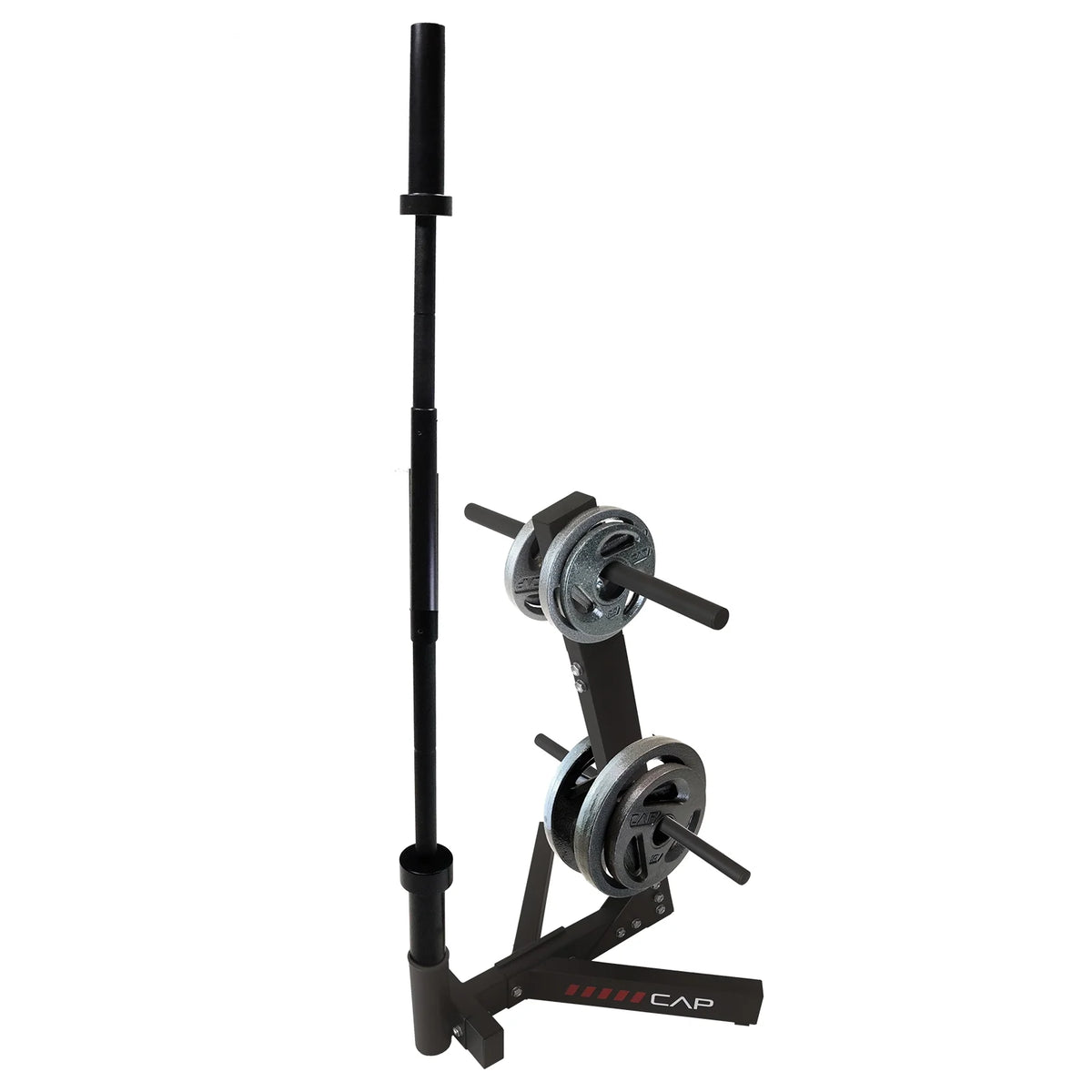 Hybrid Olympic and Standard Weight Plate Storage Rack O362891