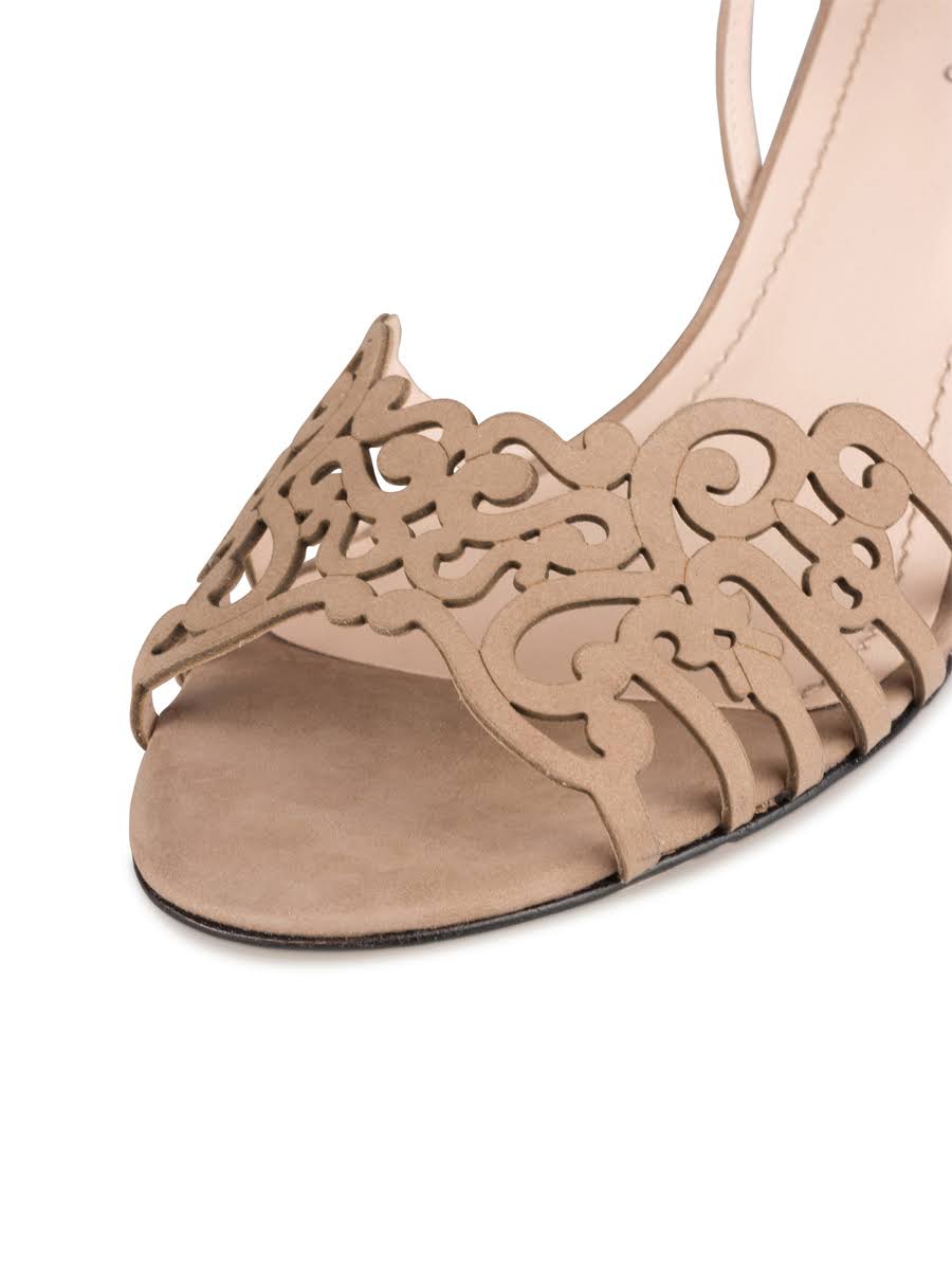 Taupe Nubuck Wedge S69444