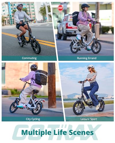 16" Folding Electric Bike with Removable Battery R636955