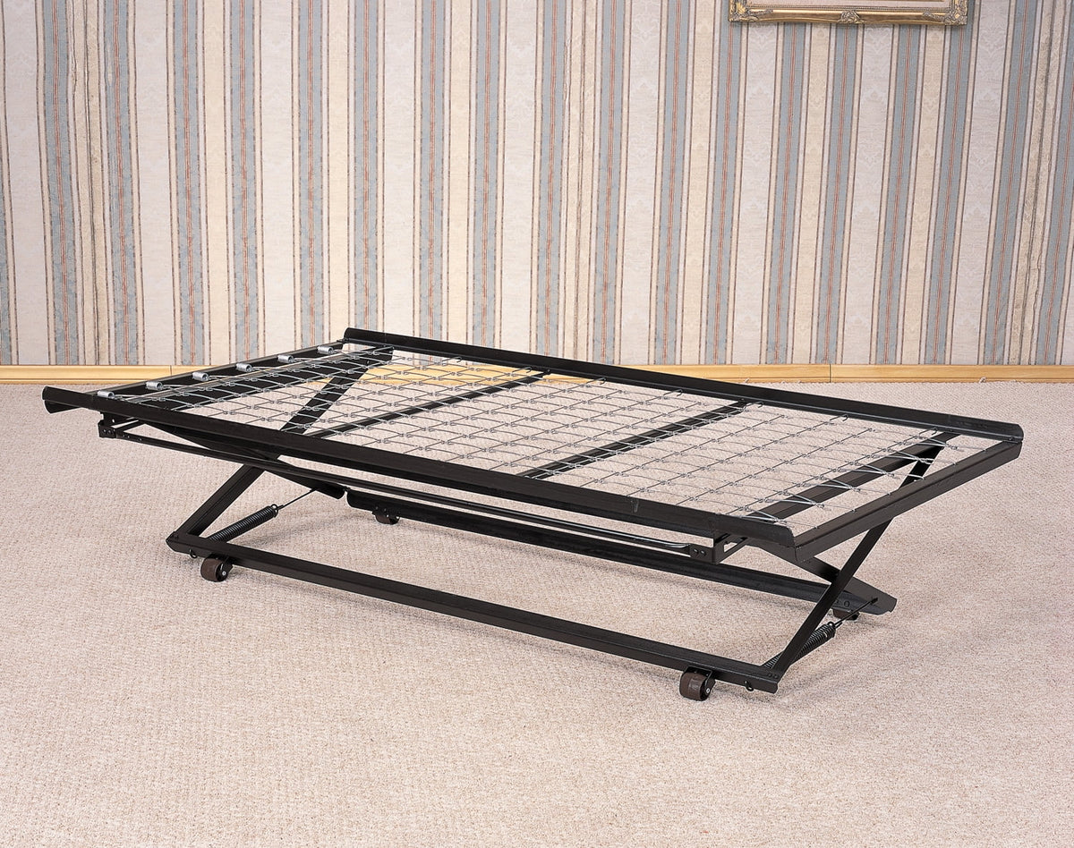 Black Twin Pop-Up Trundle Bed M4942