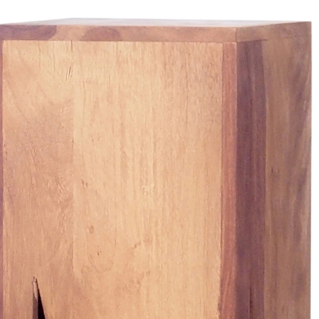 Set of 3 Sheesham Wood Pedestal Table Stand Y223