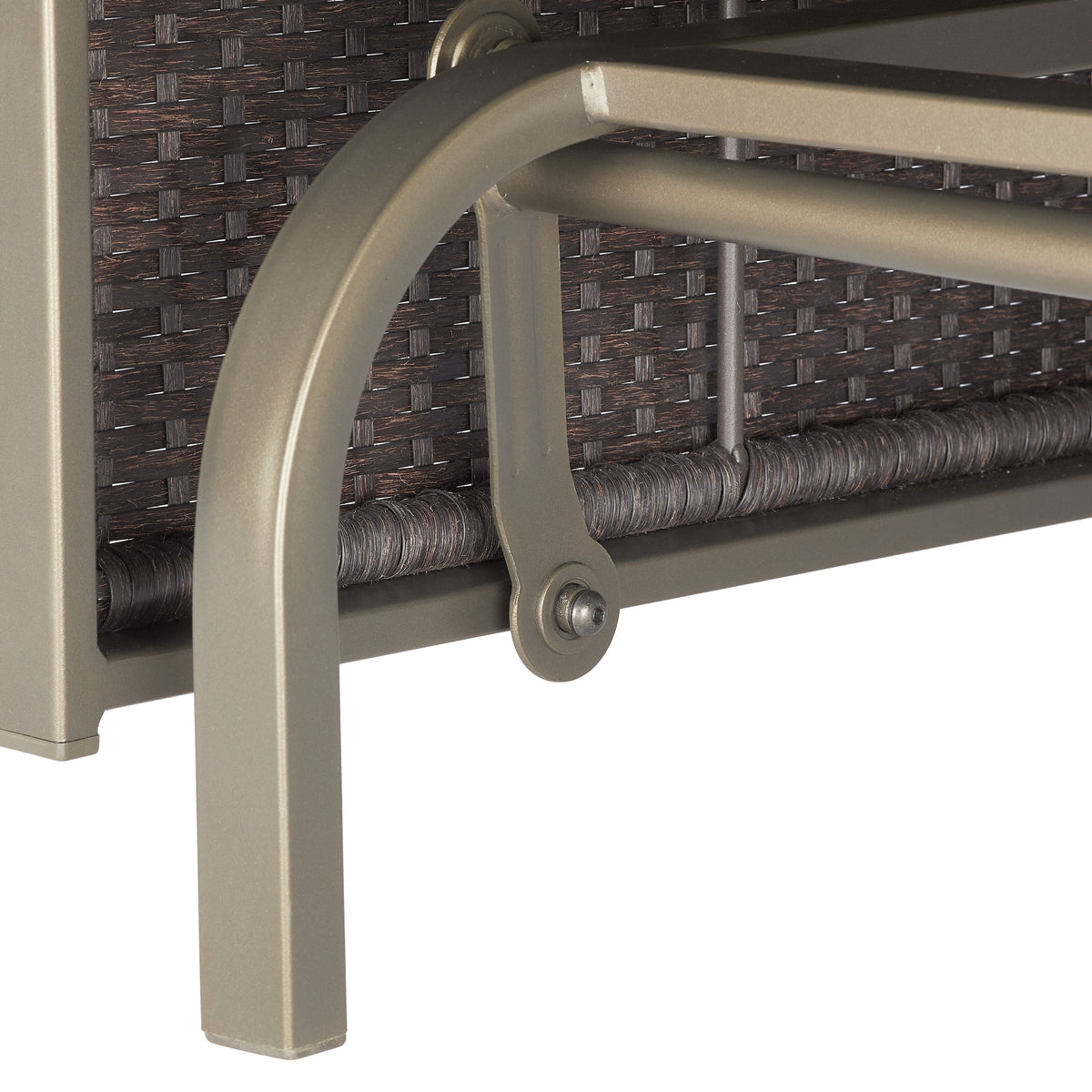 Steel Outdoor Glider Loveseat P78643