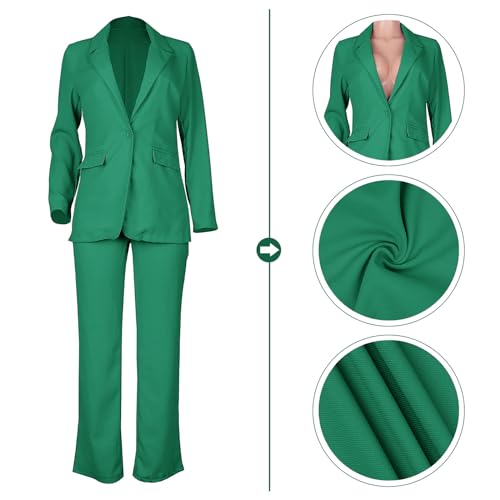 Women's 2 Piece Pant Suit Blazer and Slim Fit Pants Set V80293