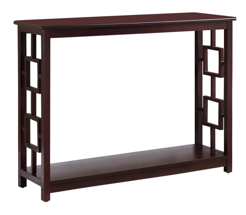 Wood Console Table with Lower Shelf F908332