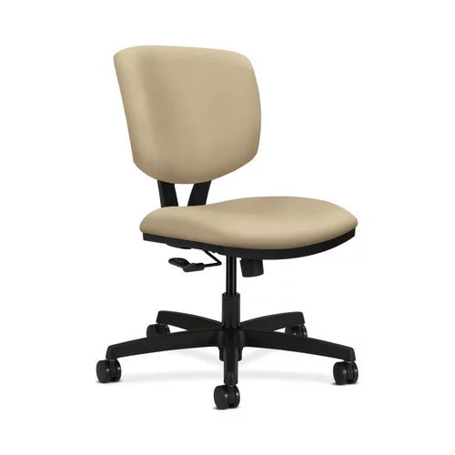 Black Polyurethane Office Chair I491