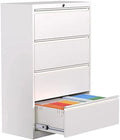 Black 2 Drawer Metal File Cabinet with Lock L624