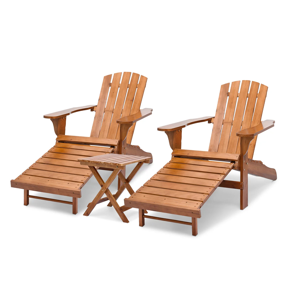 Set of 3 Adirondack Chairs with Side Table T53637