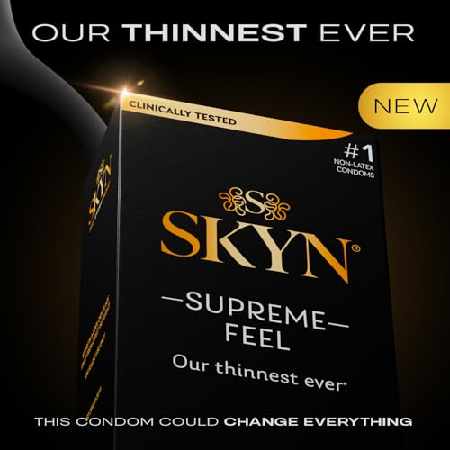 Non-Latex Condoms - 10 Count – Ultra-Thin & Pre-Lubricated Y251778