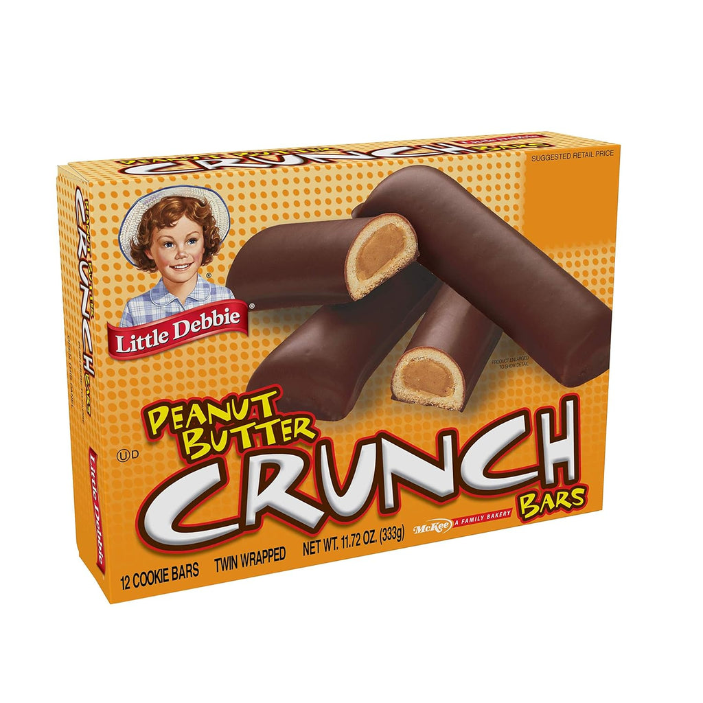 Peanut Butter Crunch Bars, 11.72 Oz Box, 6 Twin Wrapped Cookies, 12 Count H886231
