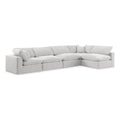 Cream Velvet Modular Sectional O848567