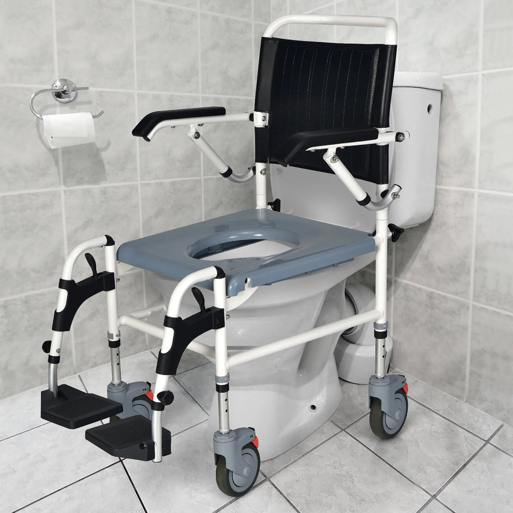 4-in-1 Commode Chair with Detachable Bucket Y1095