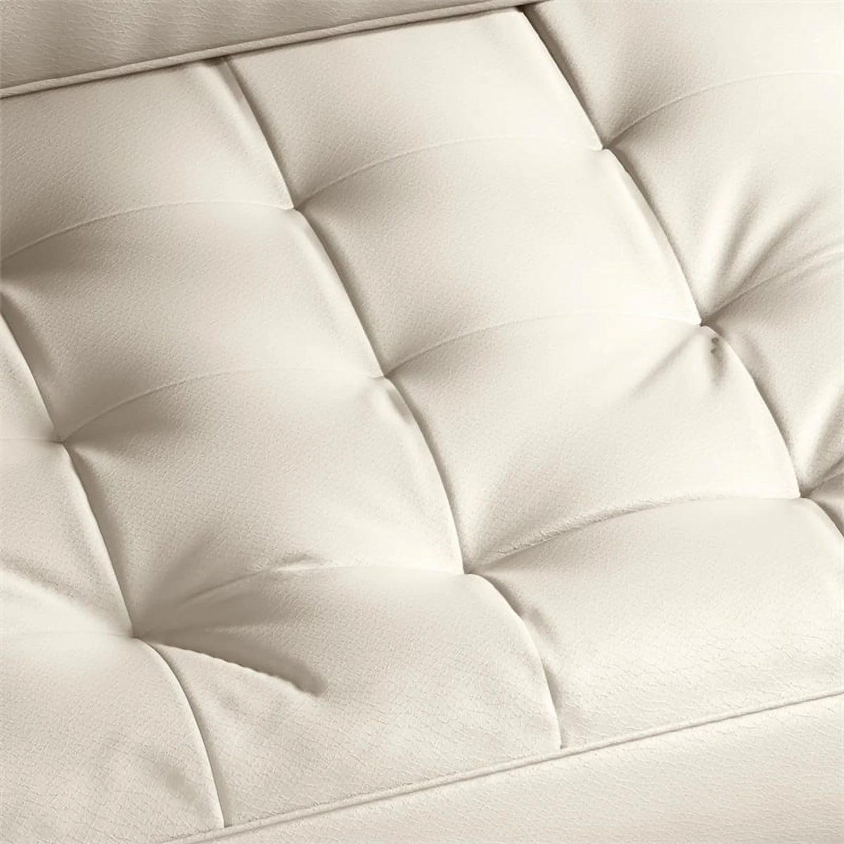 White Fabric Standard Sofa Y739