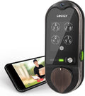 Venetian Bronze Smart Lock Deadbolt with Video Doorbell, Fingerprint, Wi-Fi, Camera, Keypad R736