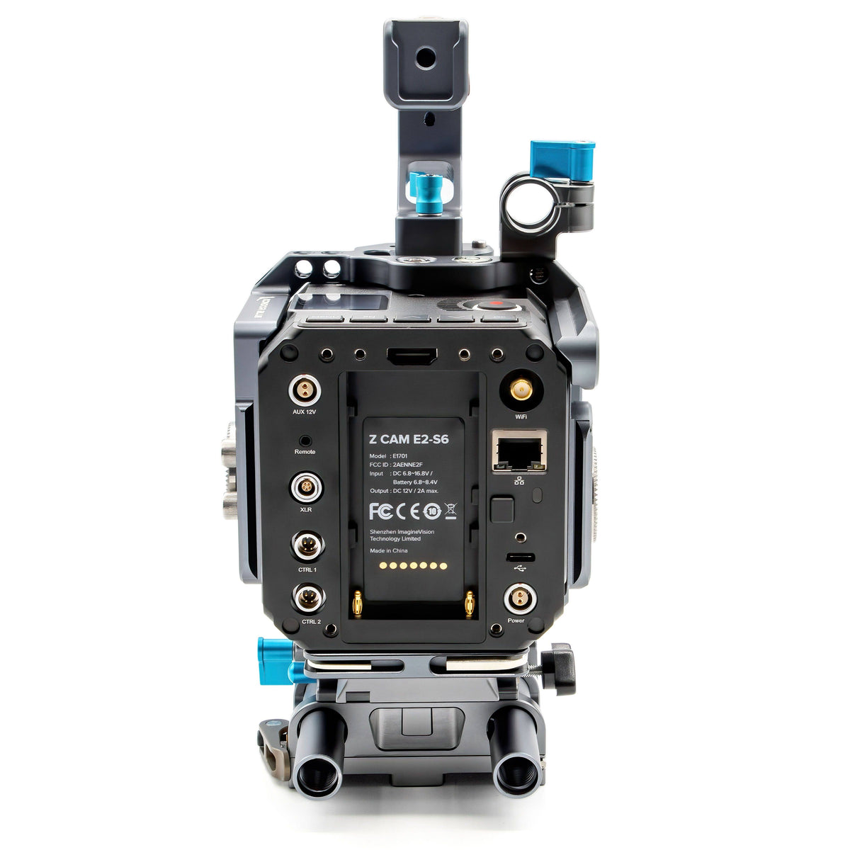 Cage with Top Handle for Z Cam E2-S6, E2-F6, and E2-F8 (Space Gray) E39368