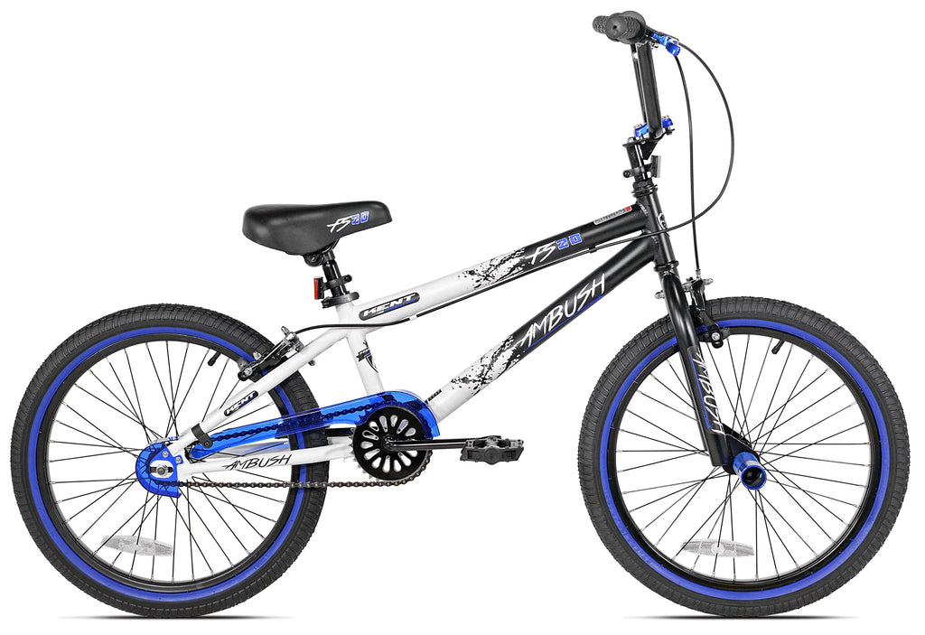 20 Boy's BMX Child Bike Black/Blue Q2113