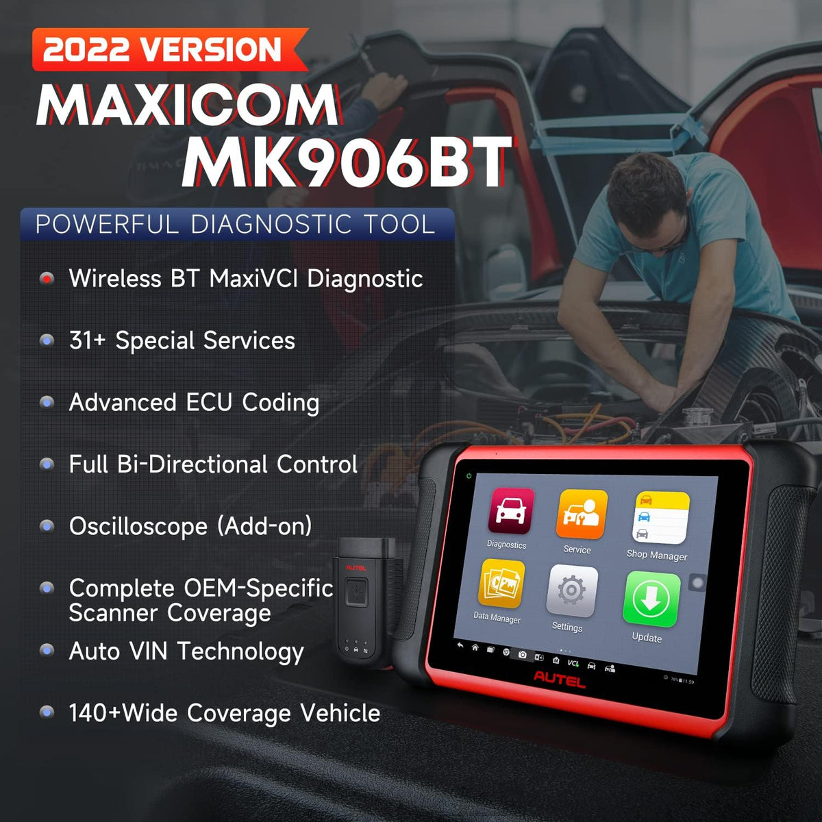 Bi-Directional OBD2 Diagnostic Scan Tool B6550