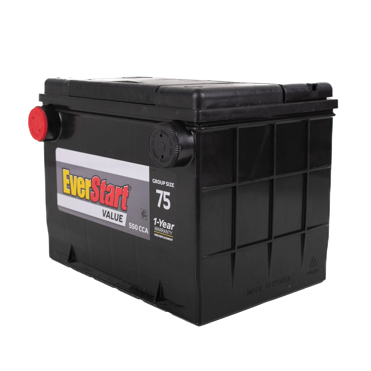 Lead Acid Automotive Battery Group Size 75 12 Volt 550 CCA X659761